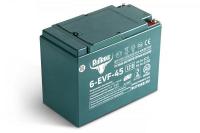 Свинцово-кислотный тяговый гелевый аккумулятор RuTrike 6-EVF-45 (12V45A/H C3)
